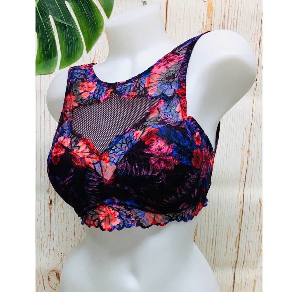New~ PINK Victoria's Secret Tropical Bralette Bra - Picture 5 of 8